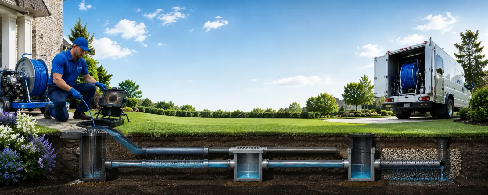 Outdoor drain cleaning information for Monmouth, IA